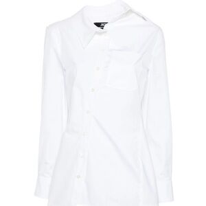 JACQUEMUS Asymmetric White Button-Up Pablo Shirt - Size 34